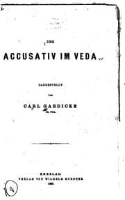 Tapa de Der Accusativ im Veda
