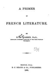 Tapa de A primer of French literature