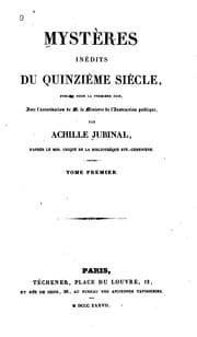 Tapa de Mystères inédits du quinzième siècle
