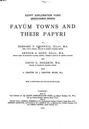 Tapa de Fayûm towns and their papyri