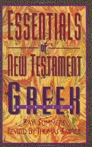 Tapa de Essentials of New Testament Greek