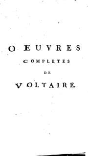 Tapa de Œuvres completes de Voltaire