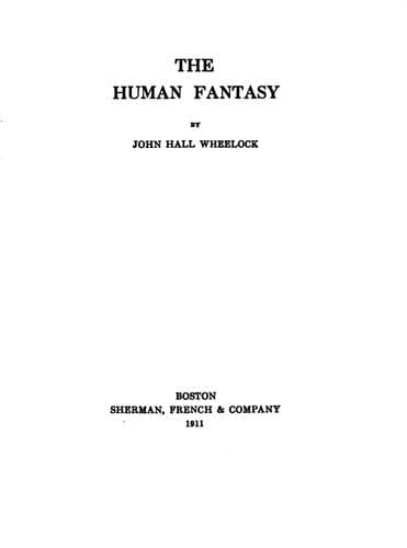 Tapa de The human fantasy