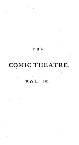 Tapa de The comic theatre