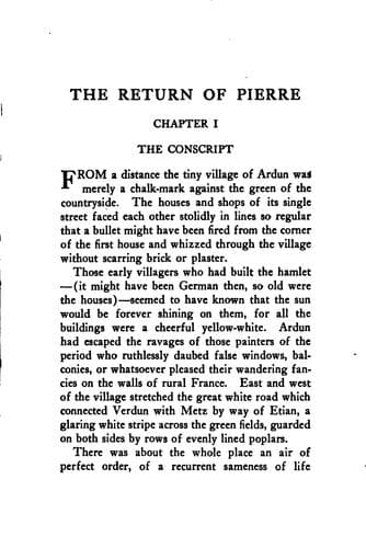 Tapa de The return of Pierre