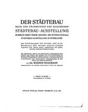 Tapa de Der städtebau nach den ergebnissen der Allgemeinen städtebau-ausstellung in Berlin, nebst einem anhang