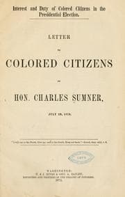 Tapa de Interest and duty of colored citizens in the presidential election