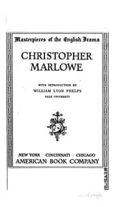 Tapa de Christopher Marlowe
