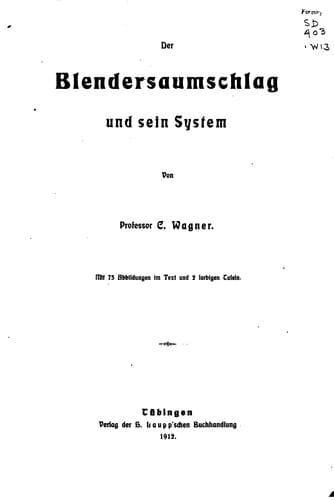 Tapa de Der Blendersaumschlag und sein System
