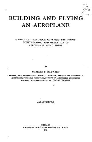 Tapa de Building and flying an aeroplane