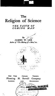 Tapa de The religion of science
