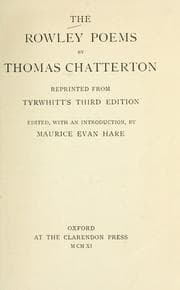 Tapa de The Rowley poems