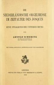 Tapa de Die niederländische Orgelmesse im Zeitalter des Josquin, eine stilkritische Untersuchung