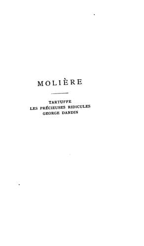 Tapa de Molière.