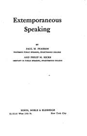 Tapa de Extemporaneous speaking