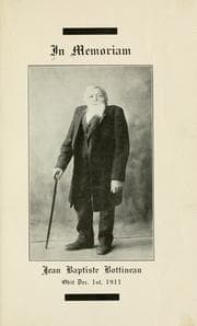 Tapa de In memoriam, Jean Baptiste Bottineau
