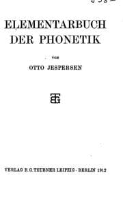 Tapa de Elementarbuch der Phonetik