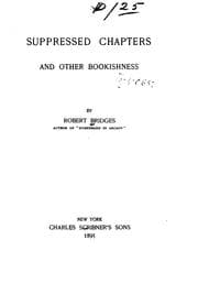 Tapa de Suppressed chapters and other bookishness