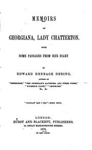 Tapa de Memoirs of Georgiana, lady Chatterton