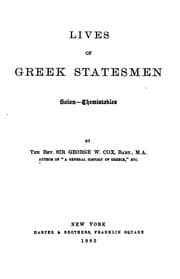 Tapa de Lives of Greek statesmen, Solon - Themistokles
