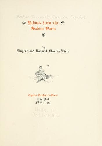 Tapa de Echoes from the Sabine farm