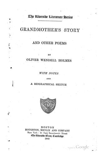 Tapa de Grandmother's story and other poems