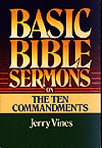Tapa de Basic Bible sermons on the Ten commandments