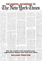 Tapa de The gospel according to the New York times