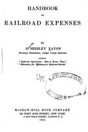 Tapa de Handbook of railroad expenses