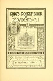 Tapa de King's pocket-book of Providence, R.I