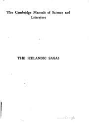 Tapa de The Icelandic sagas