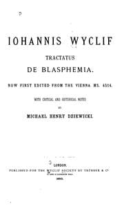 Tapa de Tractatus de blasphemia