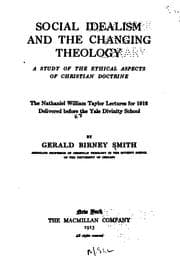 Tapa de Social idealism and the changing theology