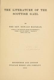 Tapa de The literature of the Scottish Gael