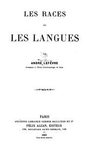 Tapa de Les races et les langues