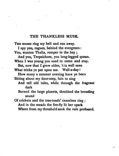 Tapa de The Thankless Muse