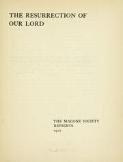 Tapa de The resurrection of Our Lord ...