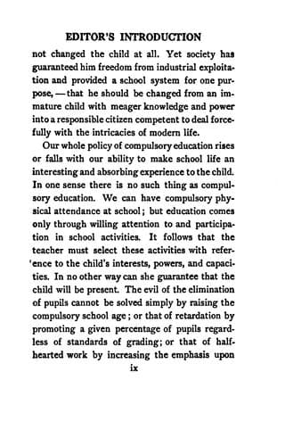 Tapa de Interest and effort in education