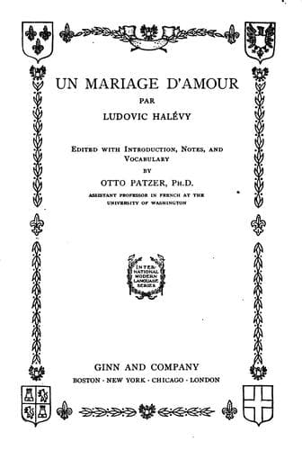 Tapa de Un mariage d'amour