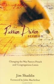 Tapa de The passion driven sermon