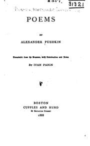Tapa de Poems by Alexander Pushkin