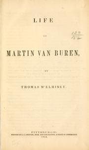 Tapa de Life of Martin Van Buren