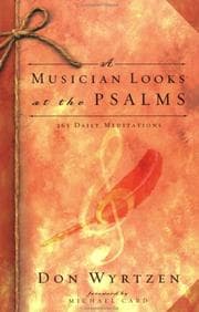Tapa de A musician looks at the Psalms