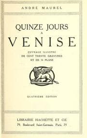 Tapa de Quinze jours à Venise