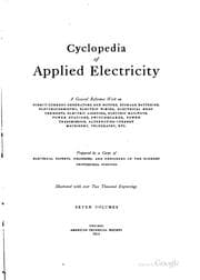Tapa de Cyclopedia of applied electricity