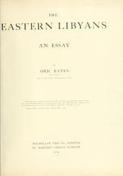 Tapa de The eastern Libyans