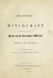 Tapa de The poetry of witchcraft illustrated by copies of the plays on the Lancashire witches