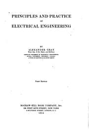 Tapa de Principles and practice of electrical engineering