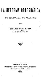 Tapa de La reforma ortográfica