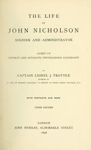 Tapa de The life of John Nicholson